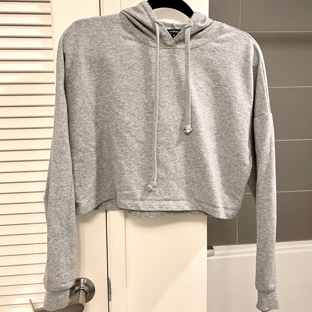 Cropped Hooded Sweatshirt